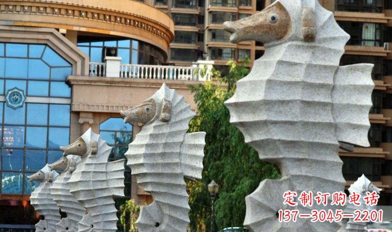 福建艺术级小区喷水马雕塑