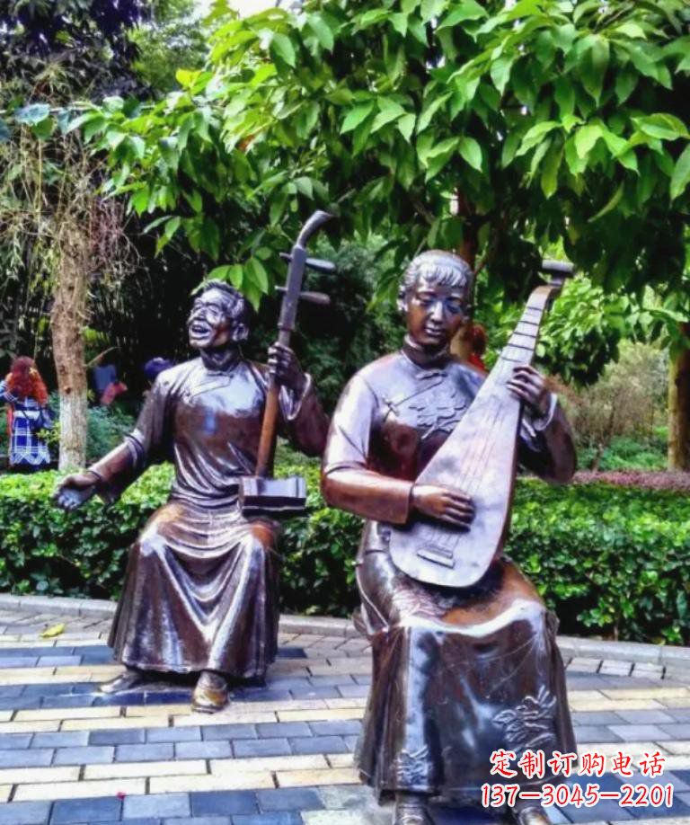 福建以音乐为灵感原点的二胡铜雕