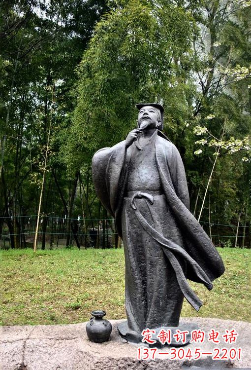 福建诞生于中国古代传奇的雕塑——王羲之铸铜雕塑
