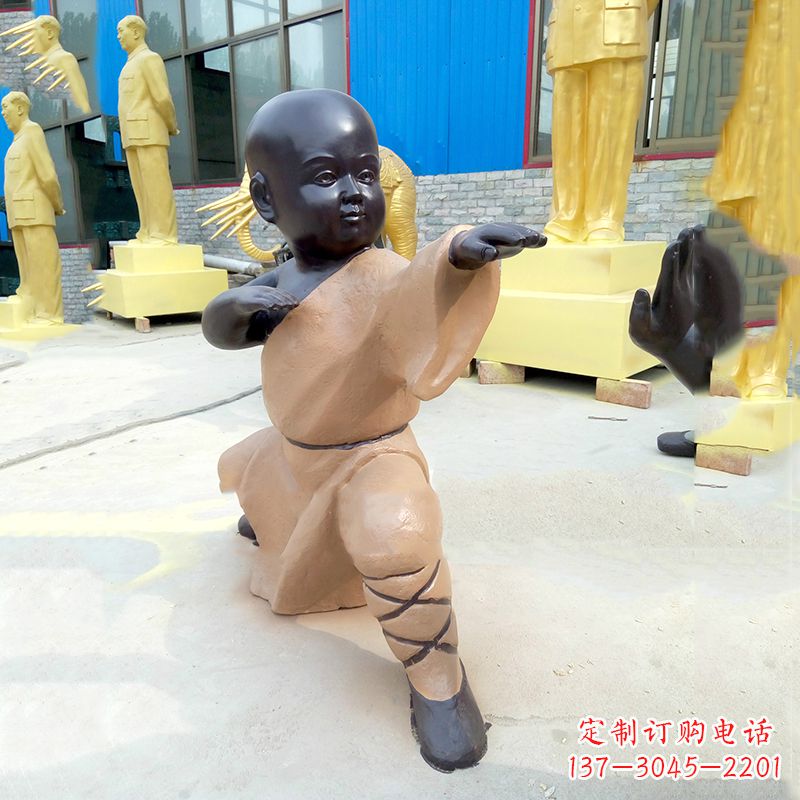 福建传承传统文化的绝佳礼品——“功夫小和尚”雕塑