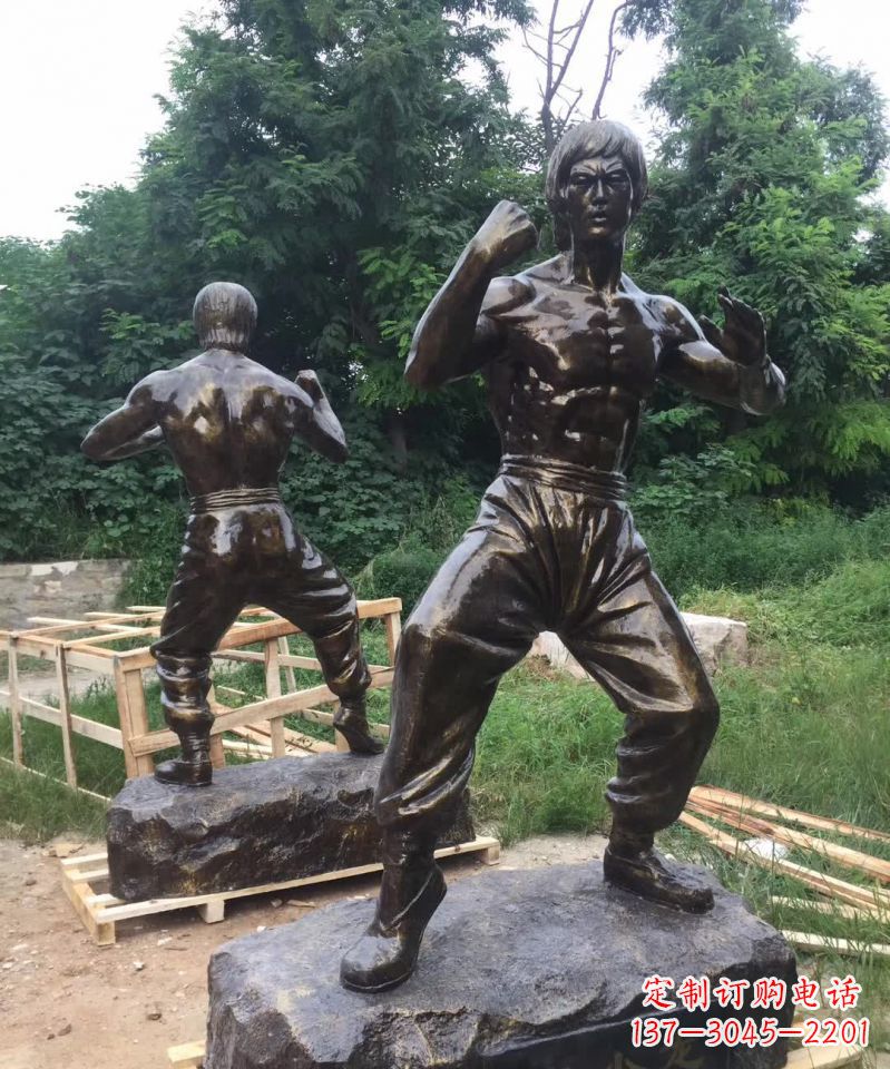 福建荣耀李小龙,经典之作——“功夫之王”铜雕塑