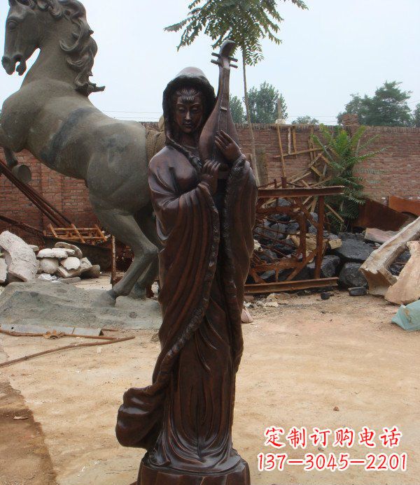 福建中领雕塑丝滑美女铜雕