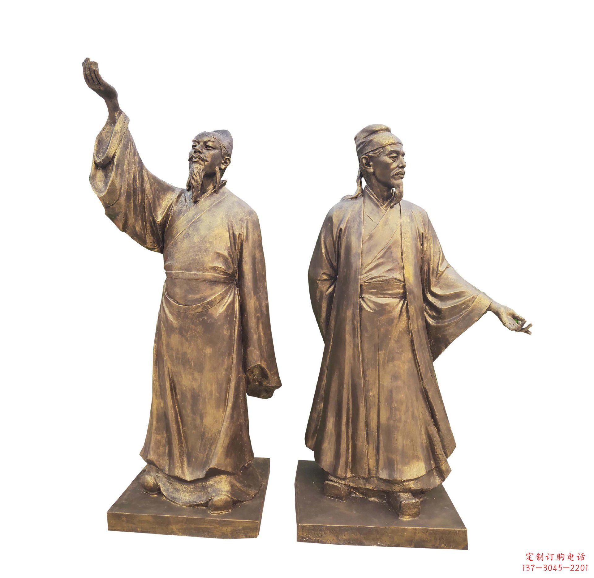 福建中领雕塑-传承古代文人雅士李白雕塑
