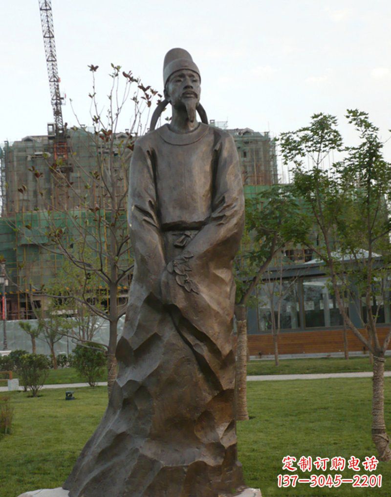 福建精美古风犹存,高雅李白铜雕