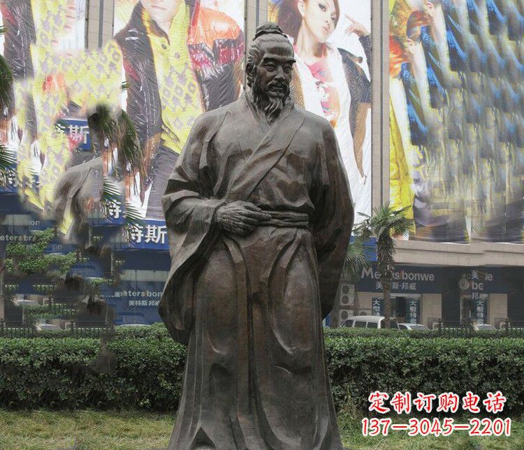 福建古代名人李时珍铜雕