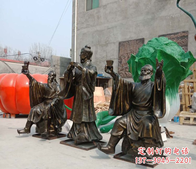 福建浓缩古代江湖英雄——名人雕塑
