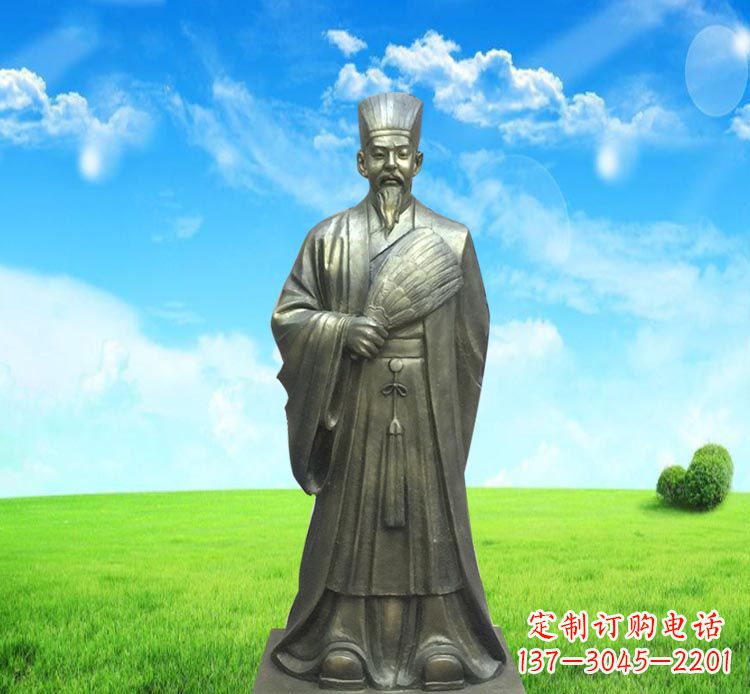 福建精致经典,让您体验古代名人诸葛亮的魅力——诸葛亮铜雕