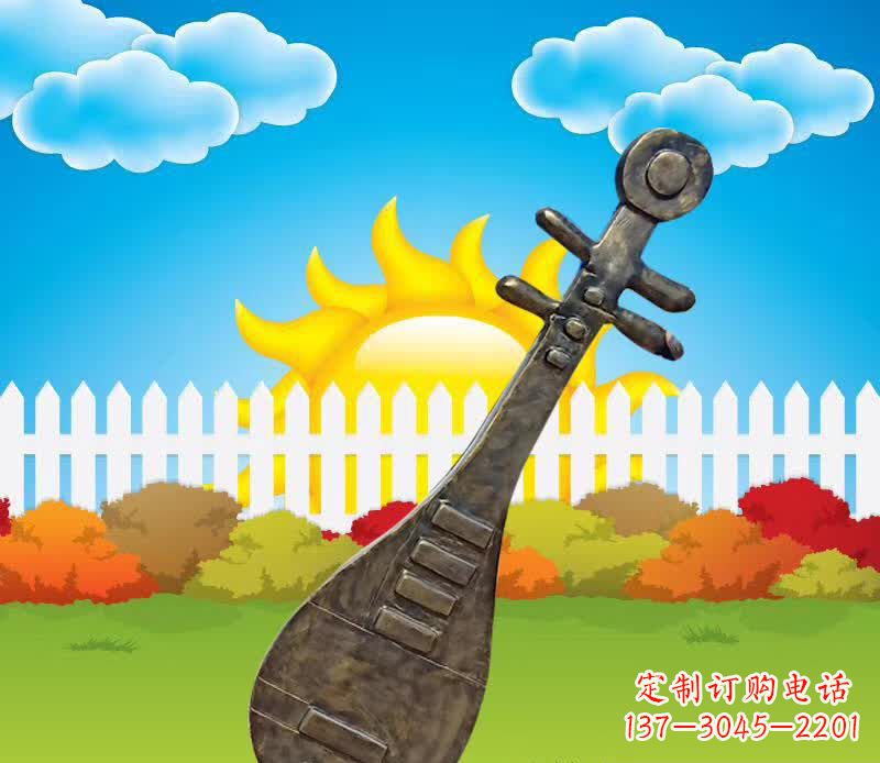福建精美古典琵琶雕塑
