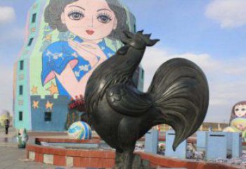 福建艺术精美的公鸡雕塑