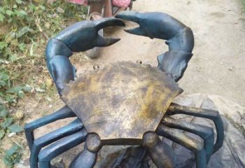 福建中领雕塑精美绝伦的螃蟹铜雕