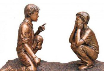 福建专业定制小品铜雕-尊贵的雕塑男孩