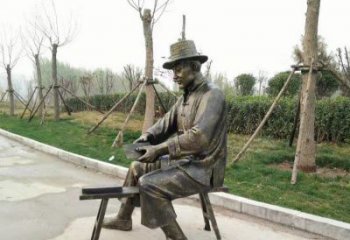福建铜雕老人雕塑