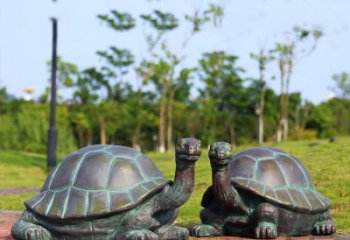 福建中领雕塑别具特色的乌龟铜雕