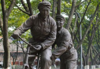 福建装饰你家园的自行车雕塑