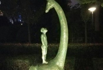 福建壮观绝伦的长颈鹿雕塑
