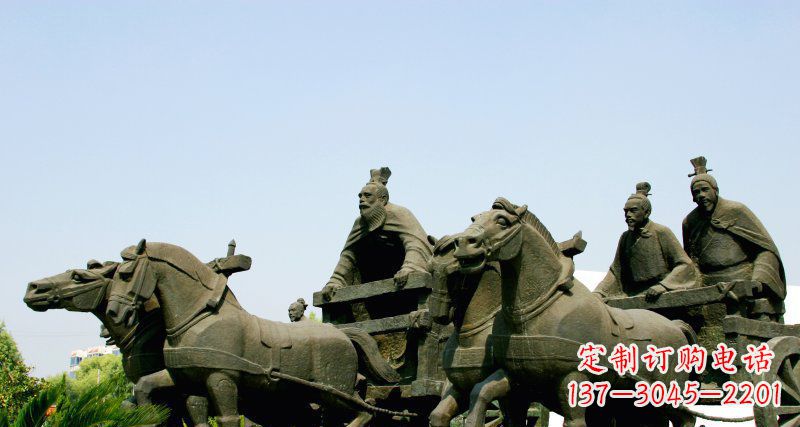 福建中领雕塑--尊贵马车雕塑