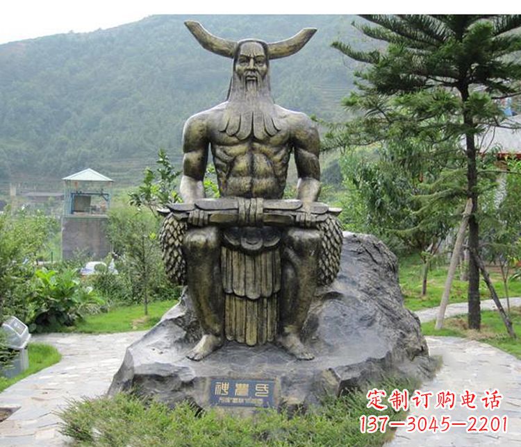 福建传承古代文明,为家居装饰点缀伏羲铜雕