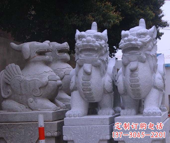 福建古典独角兽石雕