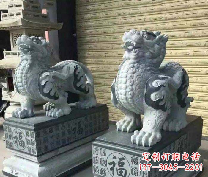 福建传承经典的古典貔貅石雕