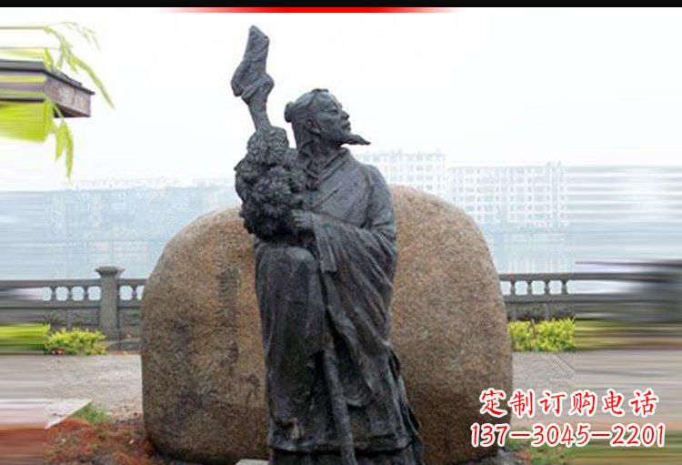 福建传承古代文化，陶渊明雕塑悠久记忆