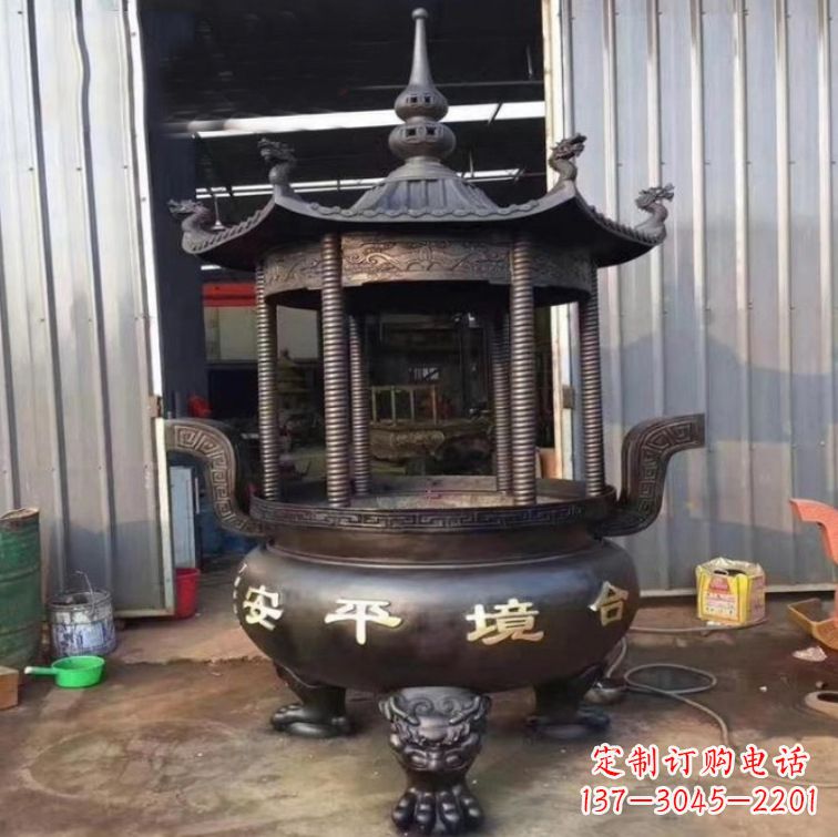 福建精美古代铜香炉雕塑，成就您的家庭情调