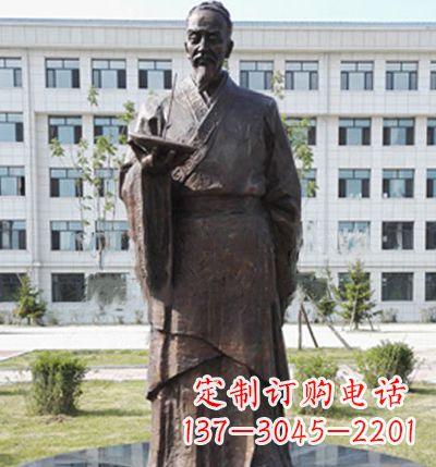 福建传承古代珍贵文化—祖冲之铜雕塑