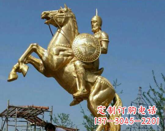 福建古罗马战士骑马铜雕——让你呈现最传统的骑士风采