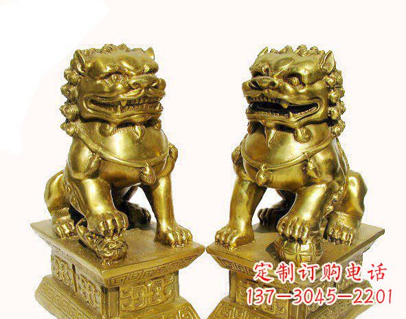 福建金辉洒美——故宫狮子鎏金铜雕