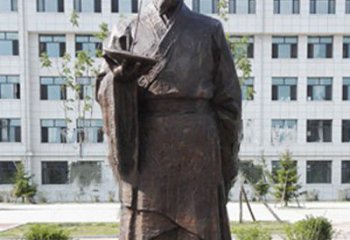 福建传承古代珍贵文化—祖冲之铜雕塑
