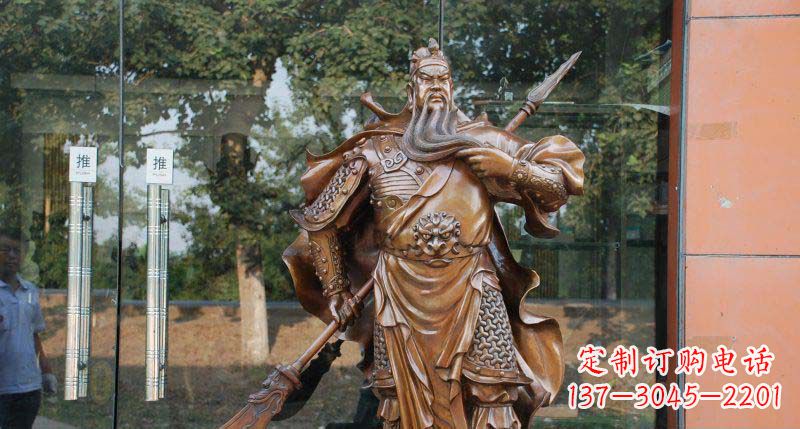 福建关公古代人物铜雕