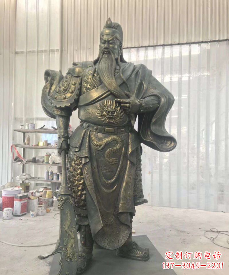 福建关公铜雕–传承古老的英雄气概