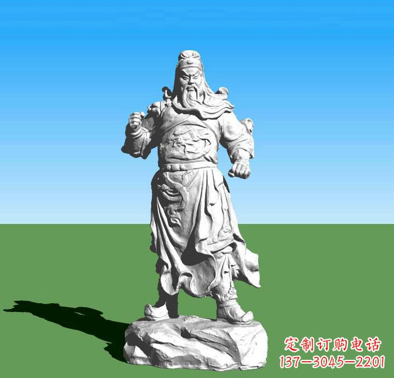 福建关云长关羽雕塑,让关羽永驻古代