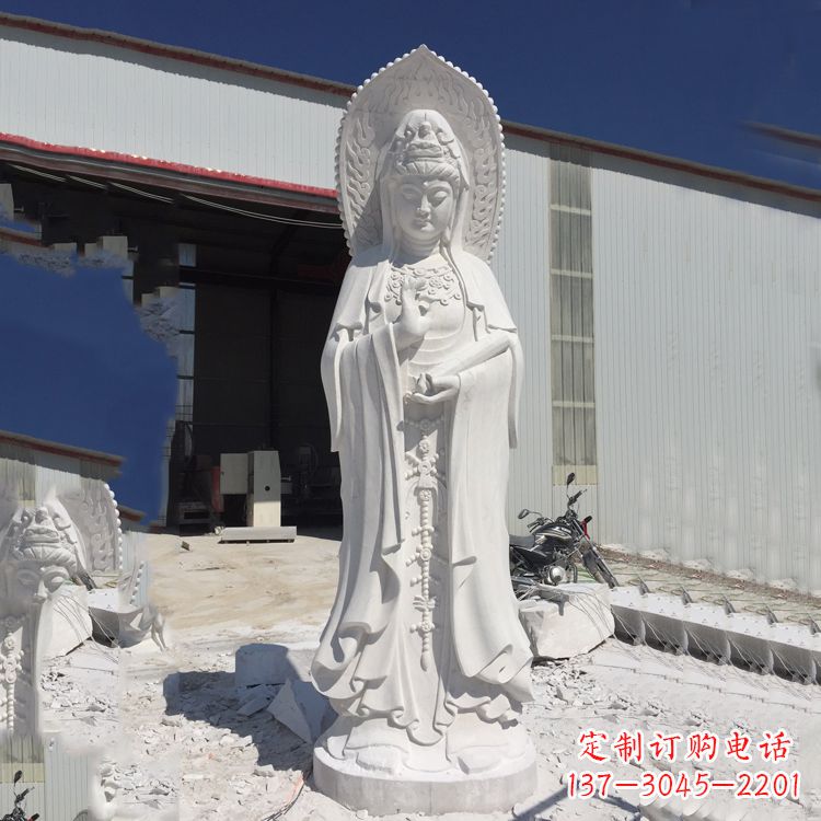福建观音大理石雕塑，让你的家居更具仪式感