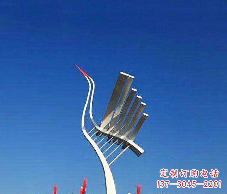 福建丹顶鹤景观雕塑,完美定制