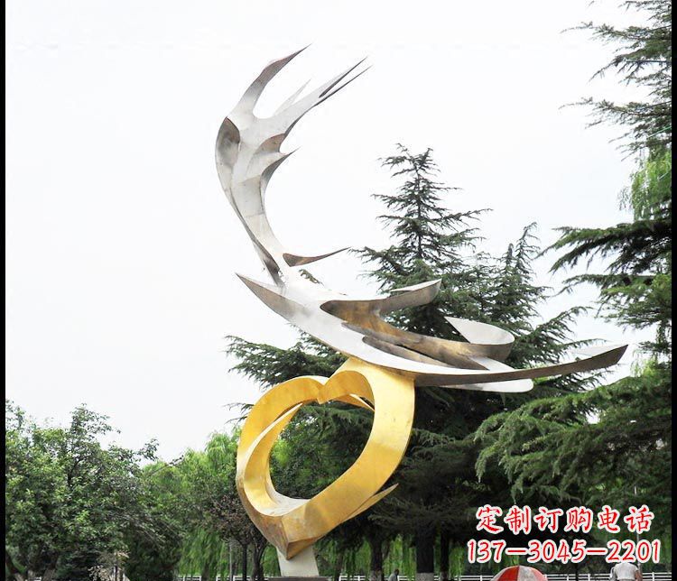 福建典雅凤凰抽象雕塑