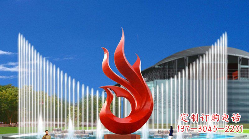 福建中领雕塑凤凰抽象雕塑,精致品质,提升空间魅力
