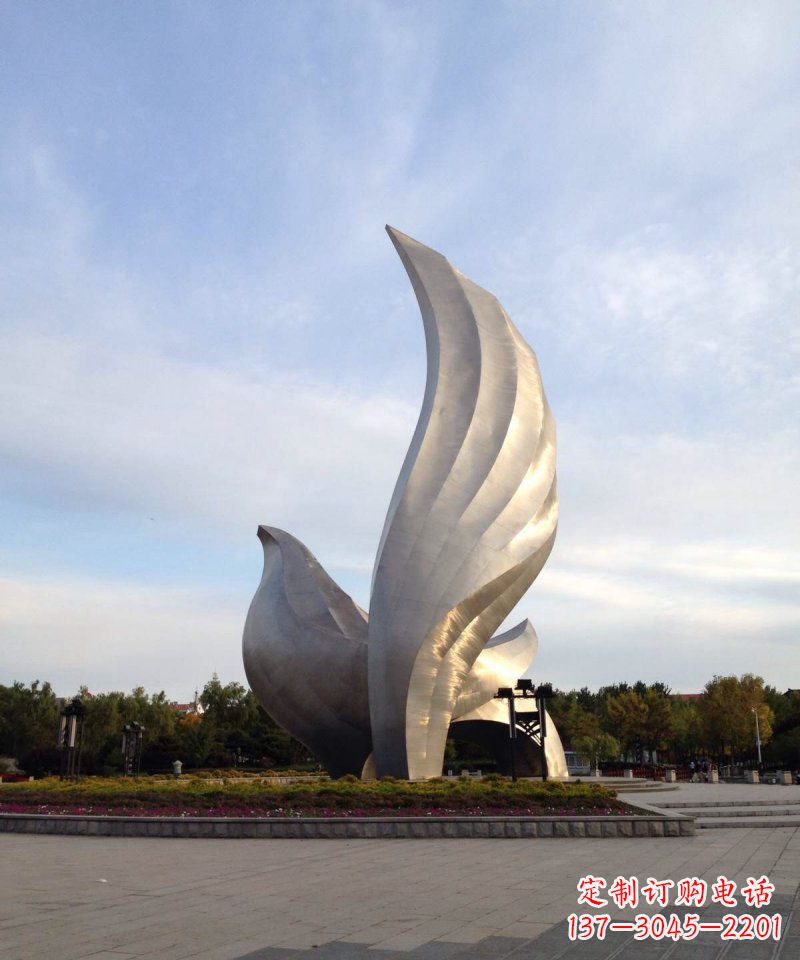 福建中领雕塑:抽象鸽子雕塑