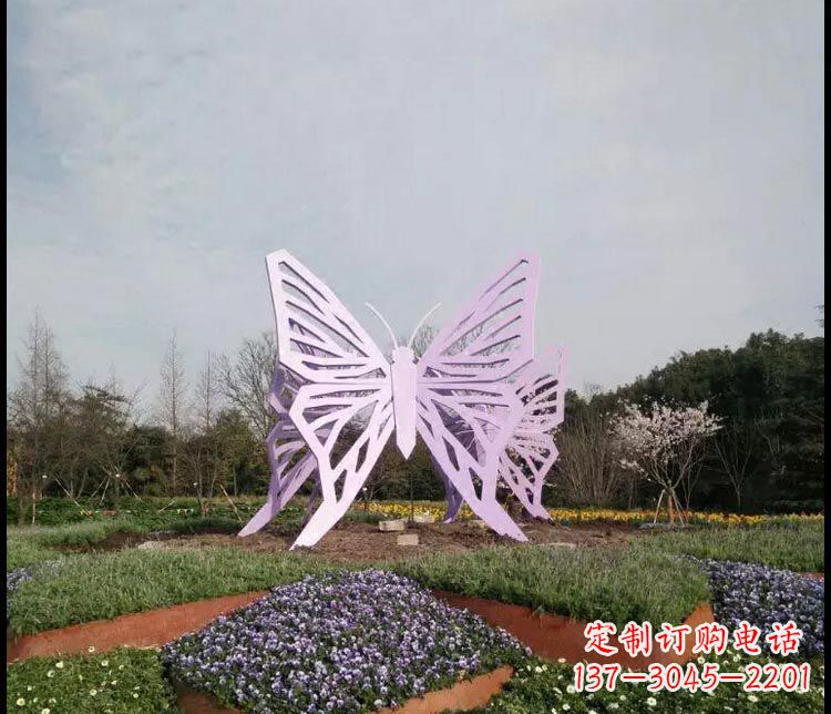 福建中领雕塑厂家精美不锈钢蝴蝶雕塑