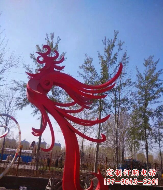 福建中领雕塑凤凰大型抽象雕塑