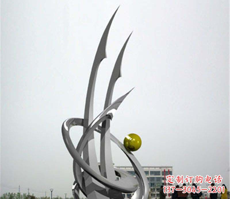 福建广场不锈钢帆船抽象雕塑