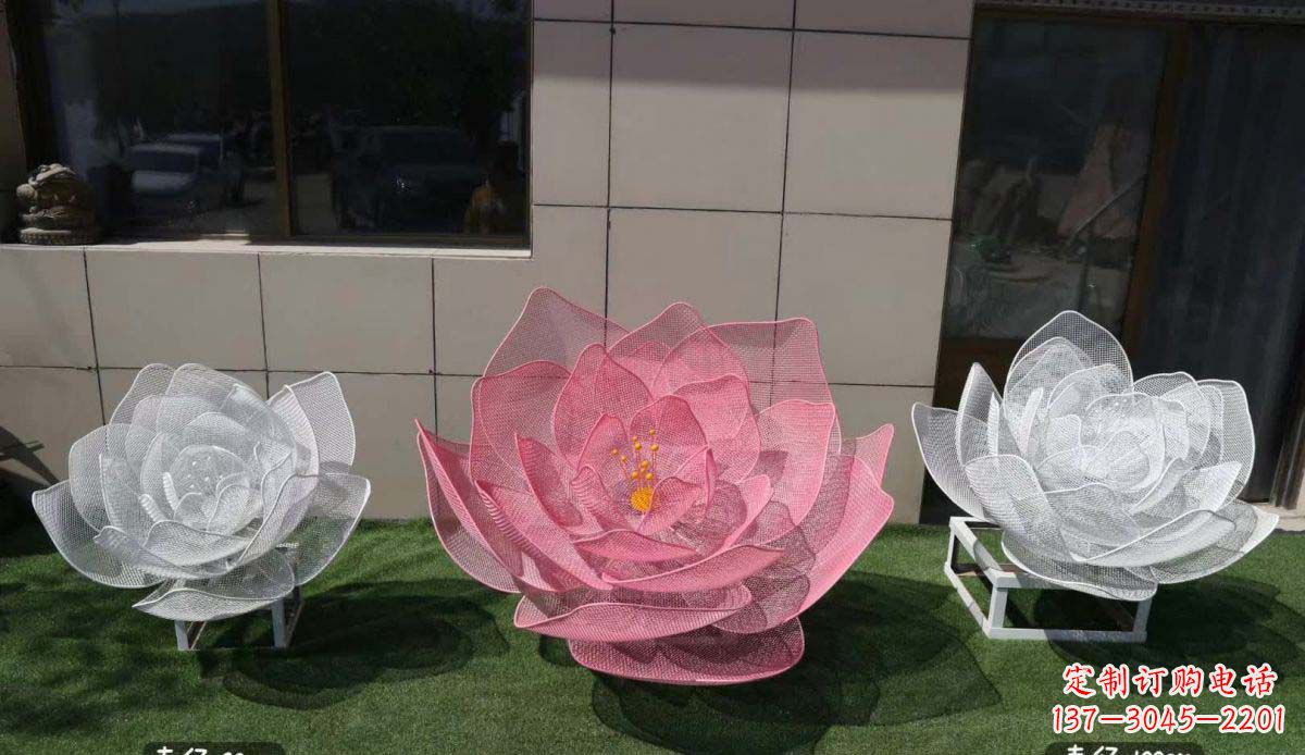 福建广场不锈钢荷花雕塑