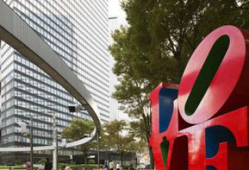 福建不锈钢Love字母雕塑