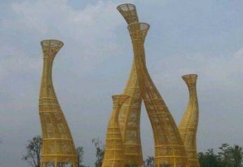 福建优雅与浪漫的相遇——不锈钢长颈鹿雕塑