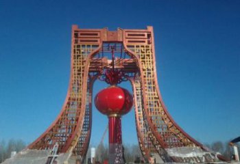 福建中领雕塑推出不锈钢大型灯笼雕塑