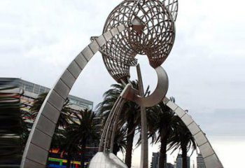 福建汇聚海洋精髓，深邃且富有艺术感的不锈钢海螺雕塑