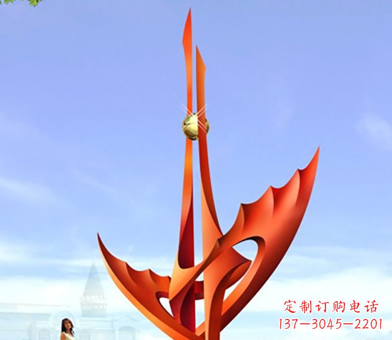 福建不锈钢火炬抽象雕塑