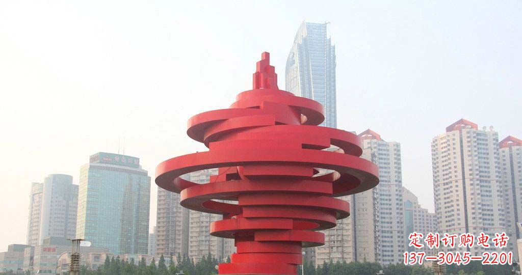 福建广场不锈钢火炬雕塑