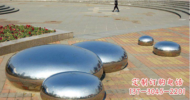 福建镜面不锈钢水滴雕塑