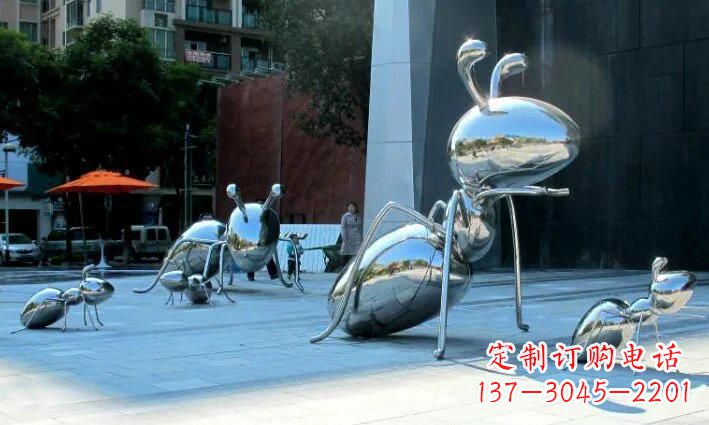 福建广场不锈钢蚂蚁雕塑