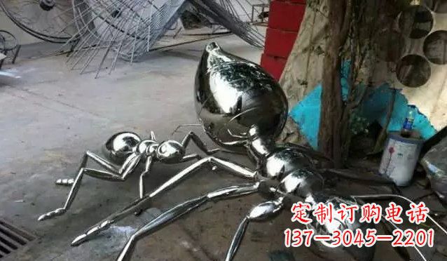 福建中领雕塑|不锈钢蚂蚁雕塑